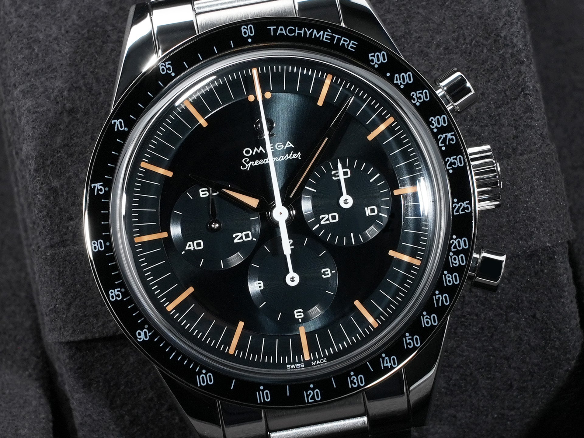 オメガ スピードマスター ファースト オメガ イン スペー﻿ス Ref.310.30.40.50.06.001 ステンレススチール ブルーグレー文字盤 未使用 twfca2ef