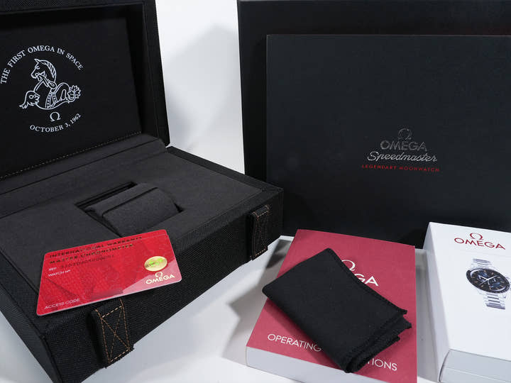 オメガ スピードマスター ファースト オメガ イン スペー﻿ス Ref.310.30.40.50.06.001 ステンレススチール ブルーグレー文字盤 未使用 twfca2ef