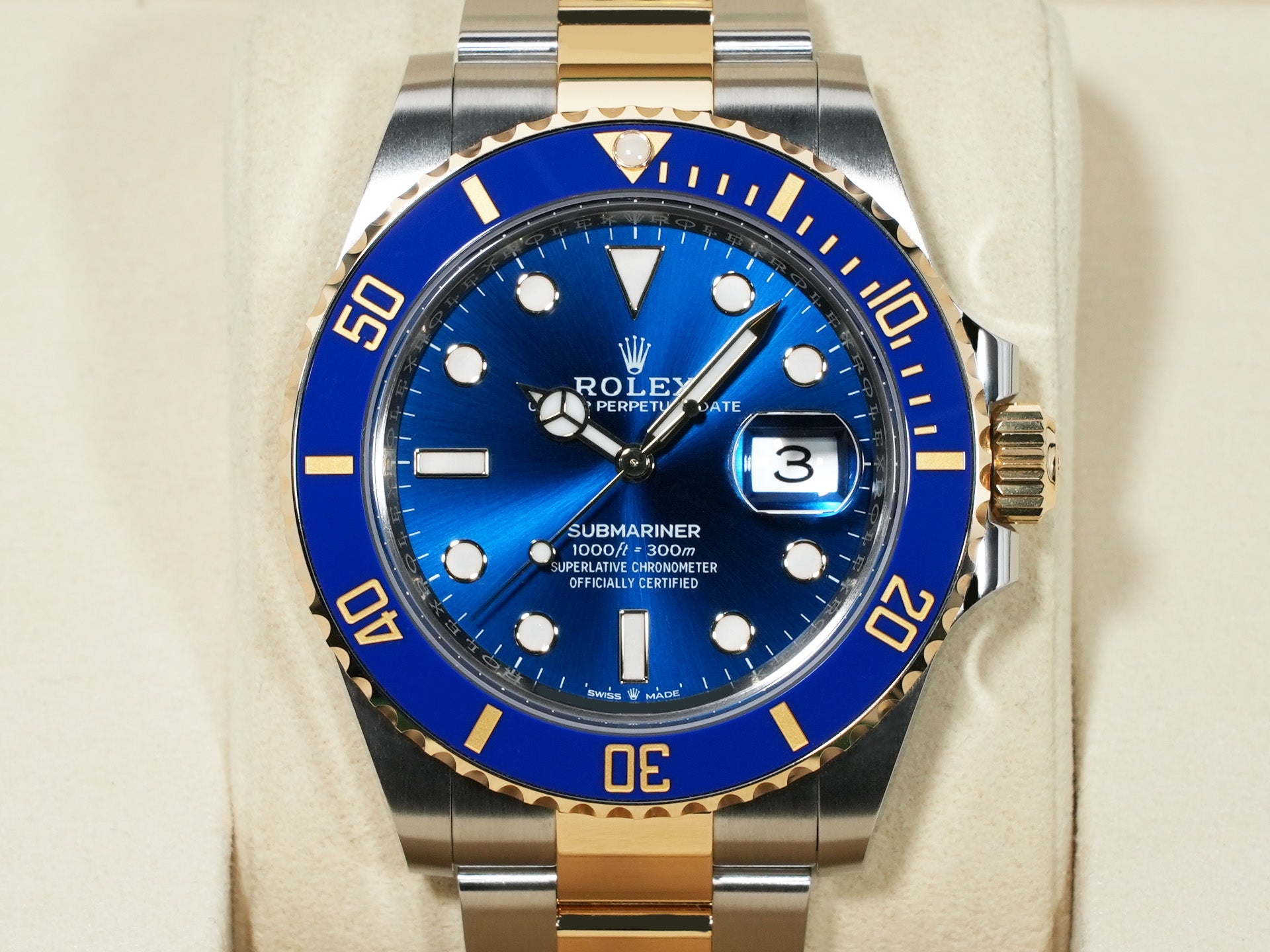 ロレックス サブマリーナー デイト Ref.126613LB ステンレススチール/イエローゴールド ブルー文字盤 未使用 zfthv59m