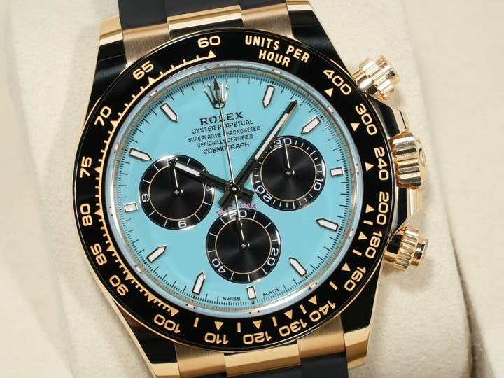 ロレックス デイトナ Ref.126518LN イエローゴールド ターコイズブルー文字盤 未使用 k4t46n3v