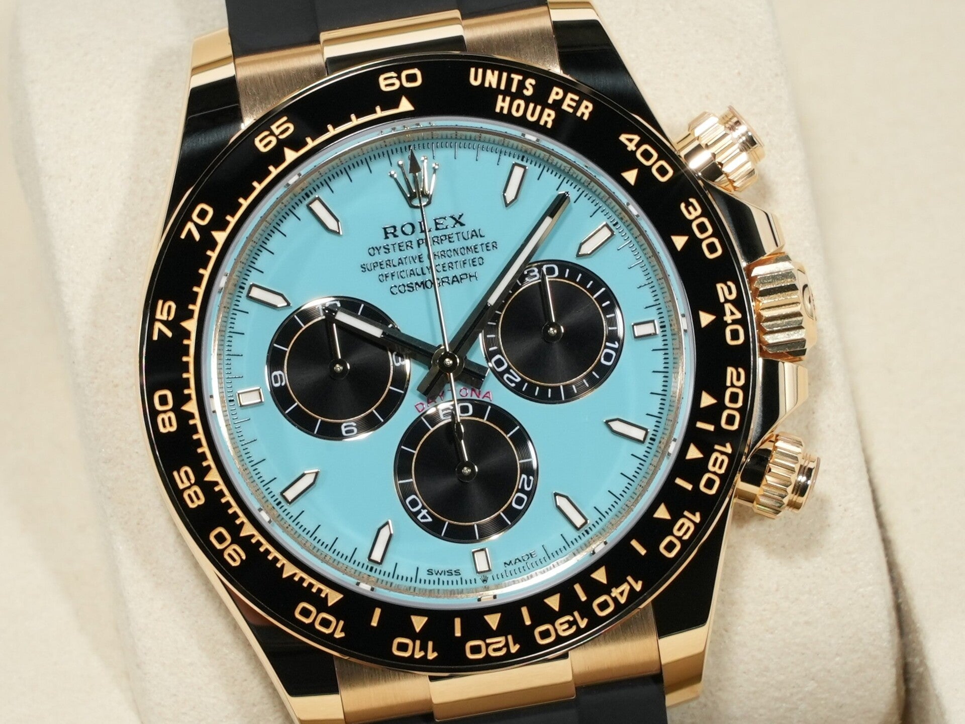 ロレックス デイトナ Ref.126518LN イエローゴールド ターコイズブルー文字盤 未使用 k4t46n3v