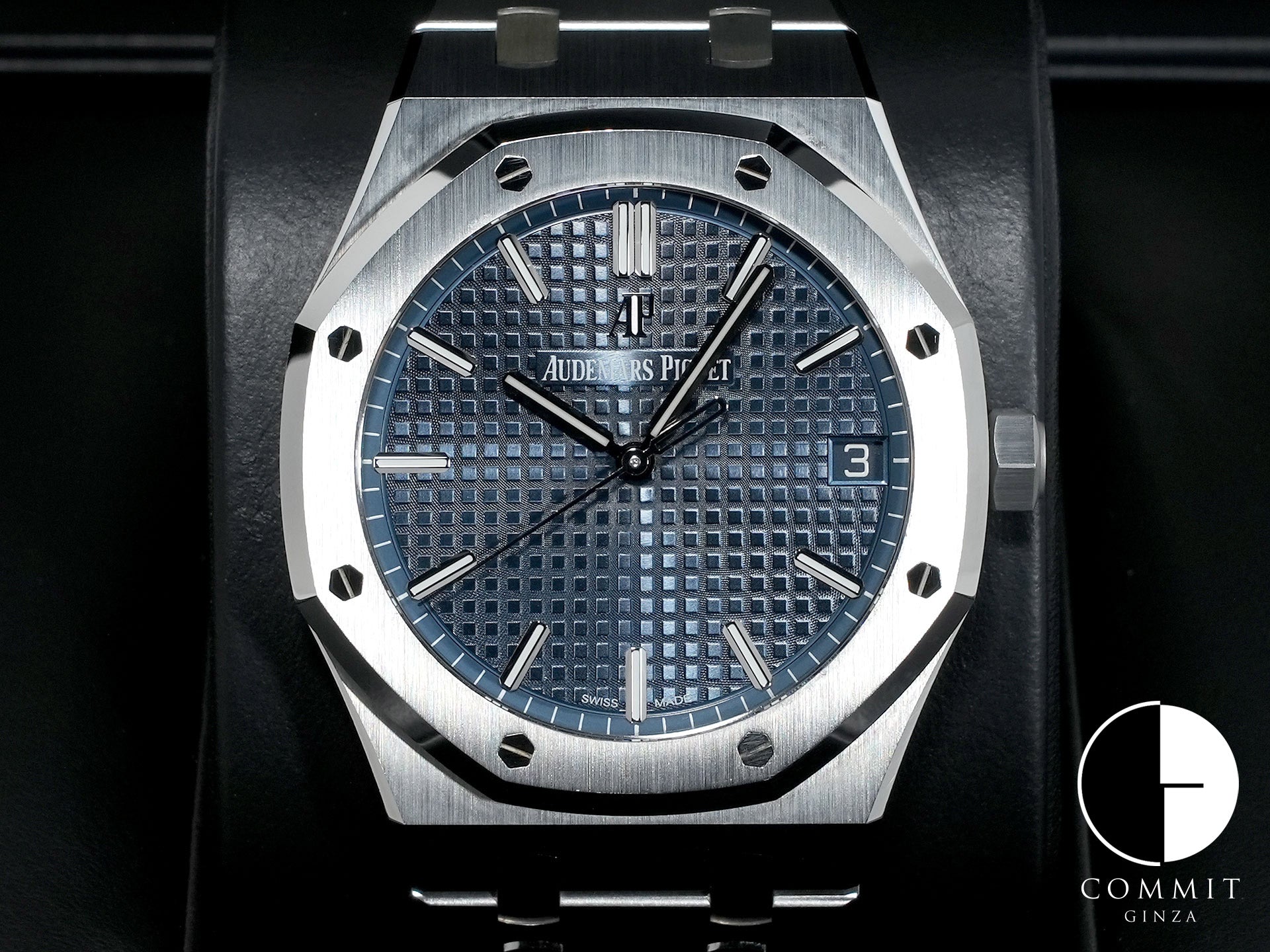 オーデマピゲ ロイヤルオーク Ref.15500ST.OO.1220ST.01 ステンレススチール ブルー文字盤 中古 5ngumy27