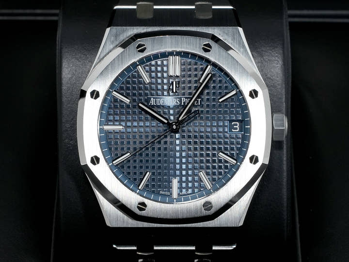 オーデマピゲ ロイヤルオーク Ref.15500ST.OO.1220ST.01 ステンレススチール ブルー文字盤 中古 5ngumy27