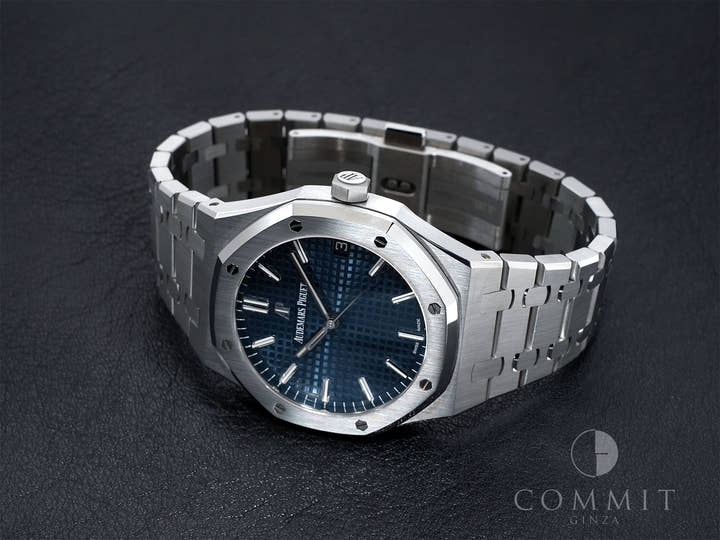 オーデマピゲ ロイヤルオーク Ref.15500ST.OO.1220ST.01 ステンレススチール ブルー文字盤 中古 5ngumy27