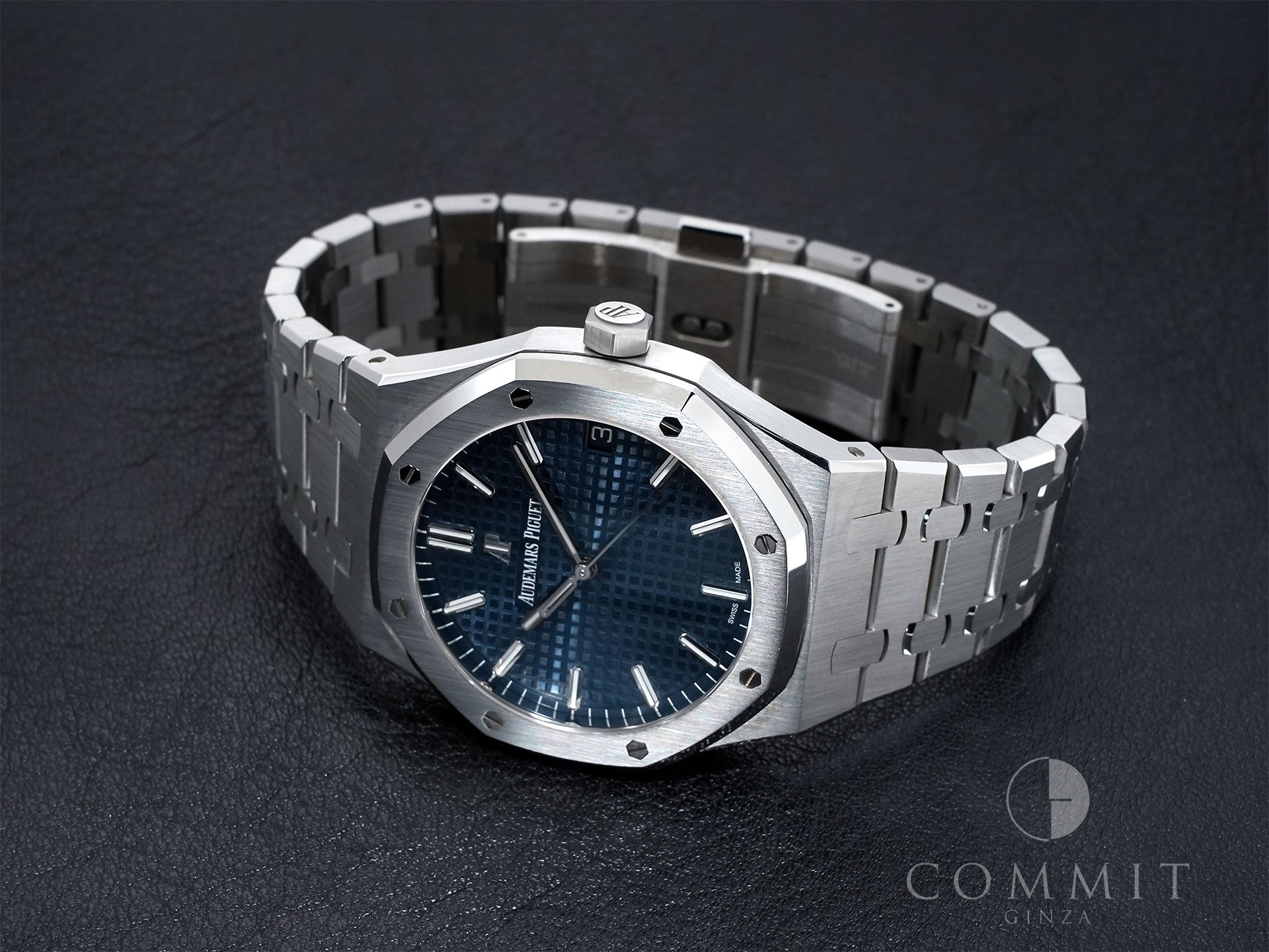 オーデマピゲ ロイヤルオーク Ref.15500ST.OO.1220ST.01 ステンレススチール ブルー文字盤 中古 5ngumy27