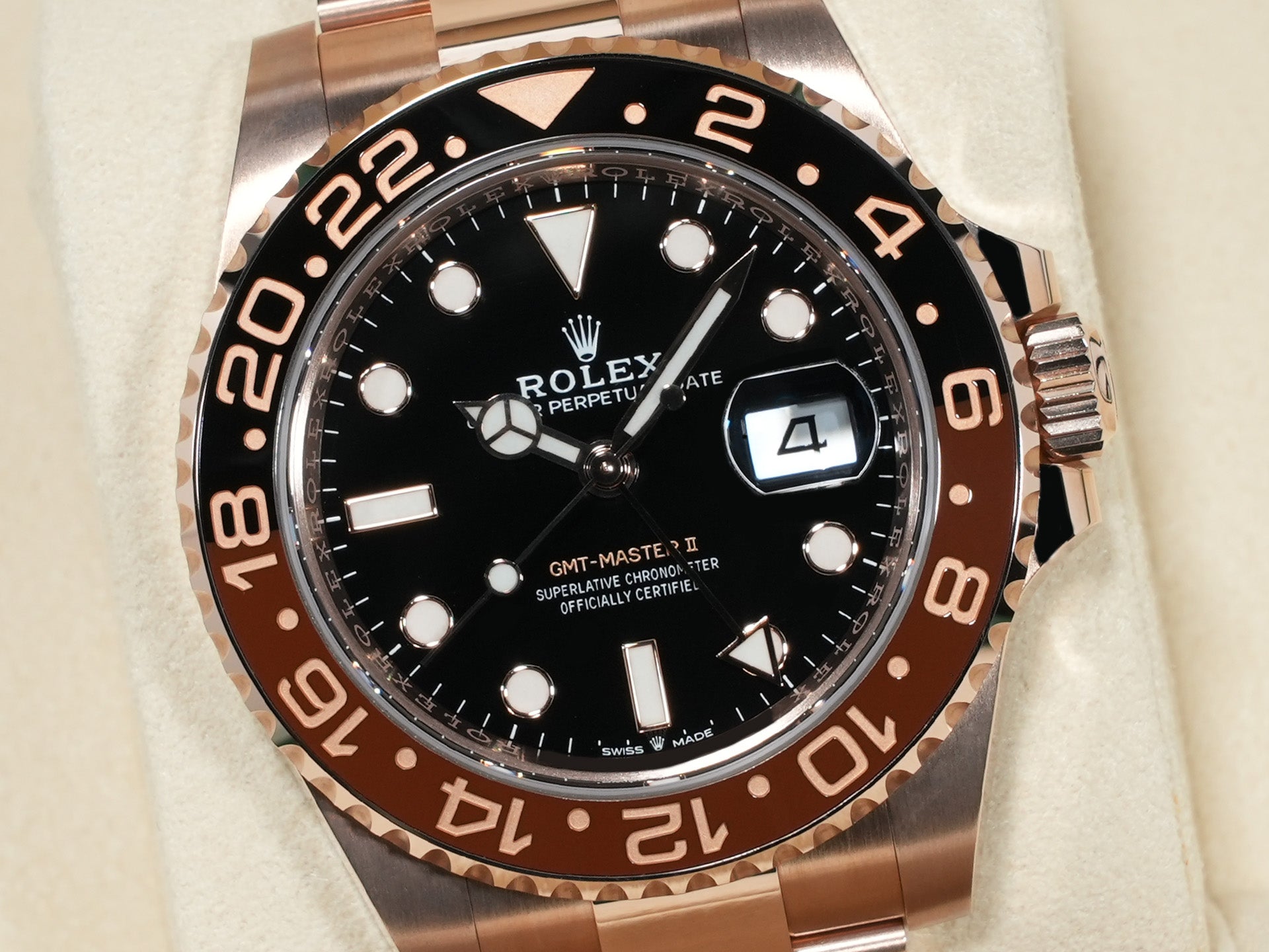 ロレックス GMTマスターII Ref.126715CHNR エバーローズゴールド ブラック文字盤 オイスターブレスレット 未使用 vy85jbiu