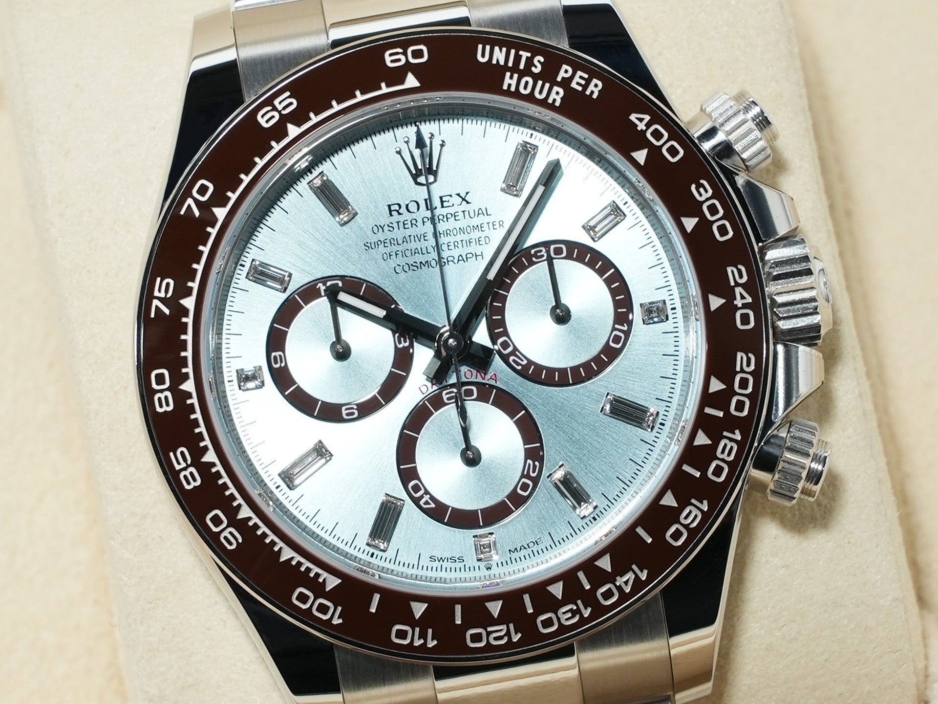 ロレックス デイトナ Ref.126506A プラチナ アイスブルーx11Pダイヤ文字盤 未使用 nk7r6257