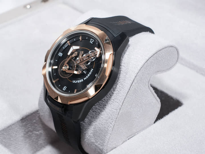 ユリスナルダン フリークワン Ref.2405-500-2A/3D チタンxローズゴールド スケルトン文字盤 美品 7ig7cvco