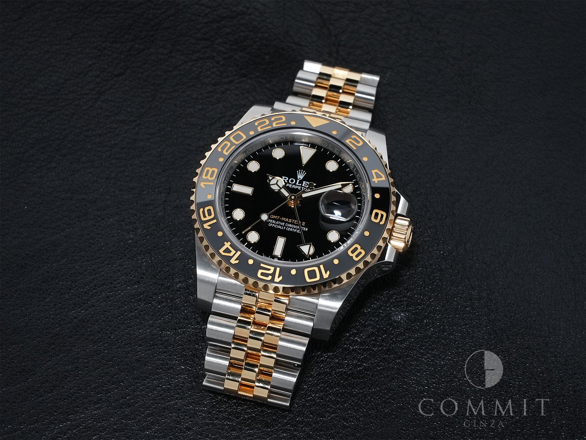 ロレックス GMTマスターII Ref.126713GRNR ステンレススチール/イエローゴールド ブラック文字盤 ジュビリーブレスレット 美中古 2dygxz8e