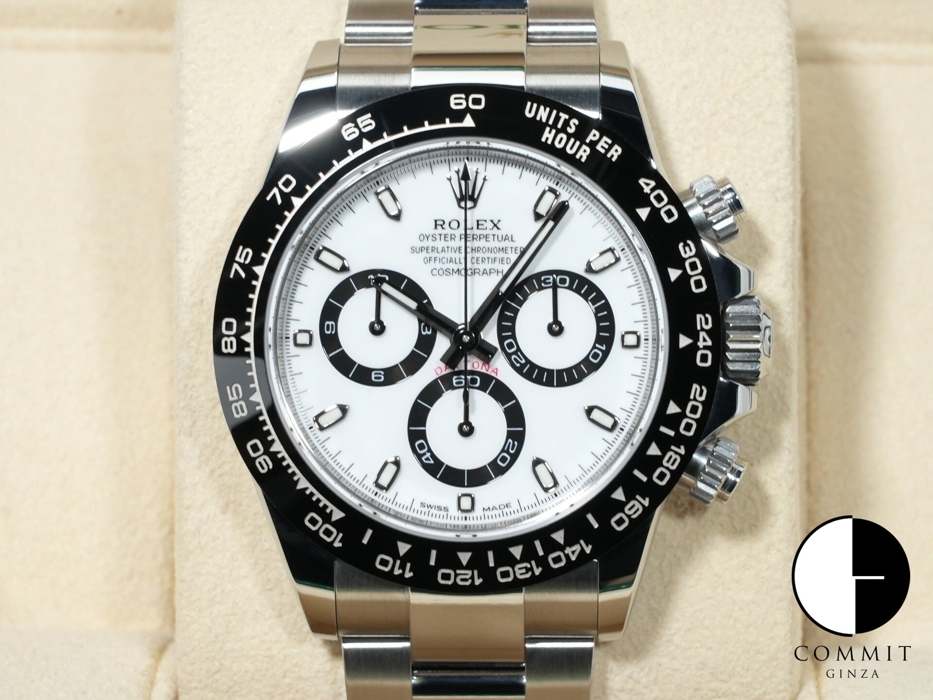 Rolex Daytona Ref. 116500LN Stainless Steel White Dial Unused 69dcza3t