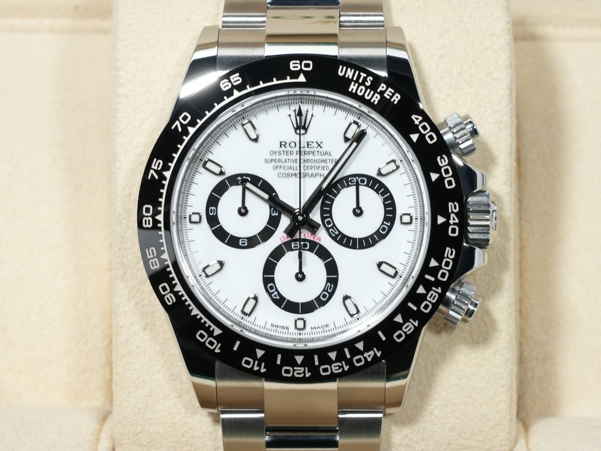 Rolex Daytona Ref. 116500LN Stainless Steel White Dial Unused 69dcza3t