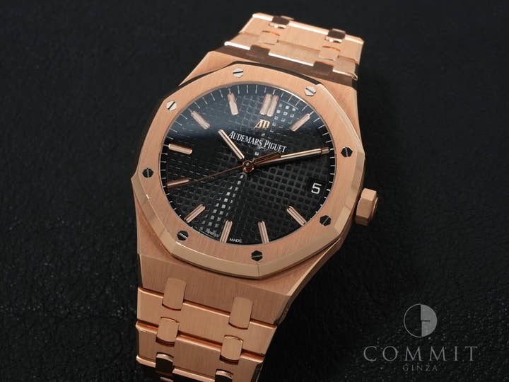Audemars Piguet Royal Oak Ref. 15500OR.OO.D002CR.01 Pink Gold Black Dial Excellent Condition Pre-Owned 2at4yrqu