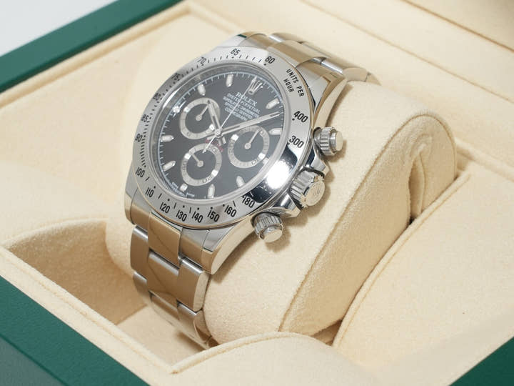 Rolex Daytona Ref. 116520 Stainless Steel Black Dial Excellent Condition shbbo2nc