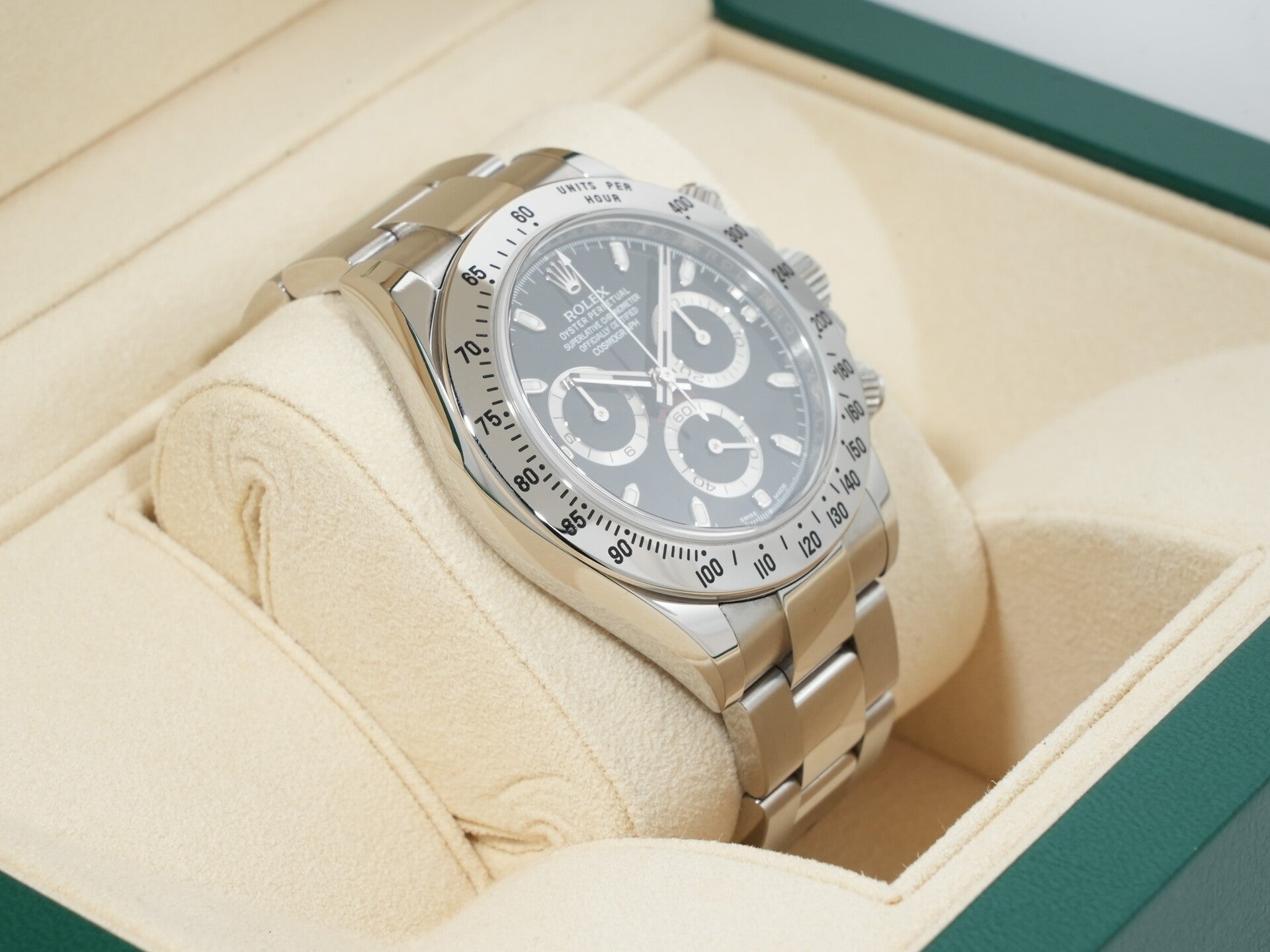 Rolex Daytona Ref. 116520 Stainless Steel Black Dial Excellent Condition shbbo2nc