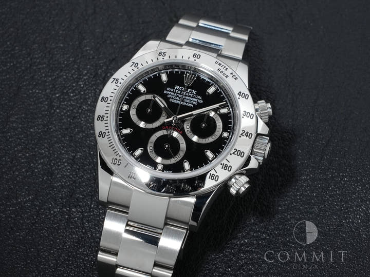 Rolex Daytona Ref. 116520 Stainless Steel Black Dial Excellent Condition shbbo2nc