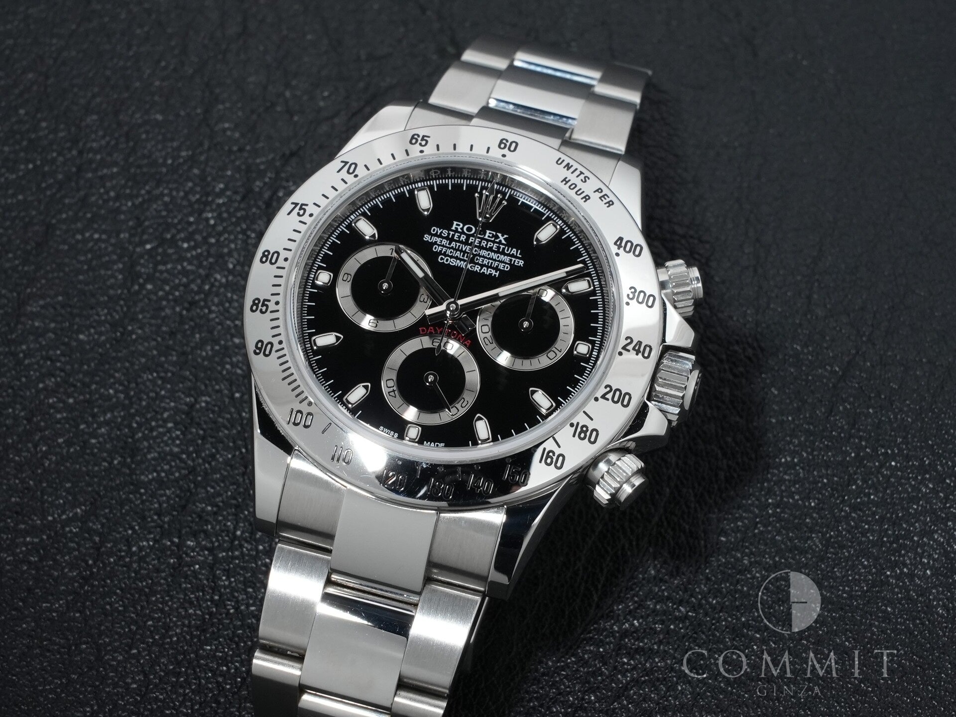 Rolex Daytona Ref. 116520 Stainless Steel Black Dial Excellent Condition shbbo2nc