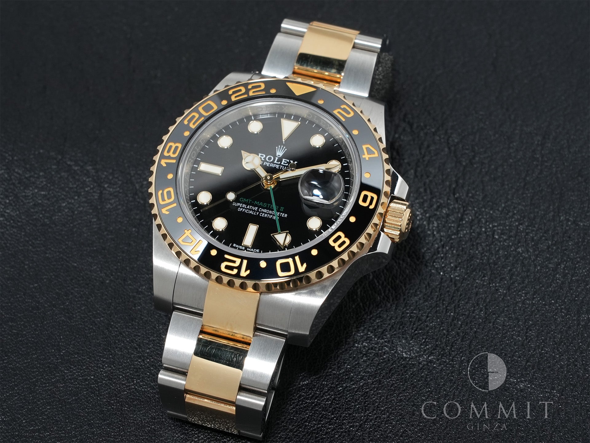 Rolex GMT-Master II Ref. 116713LN Stainless Steel/Yellow Gold Black Dial Oyster Bracelet Pre-owned jyv4owq4