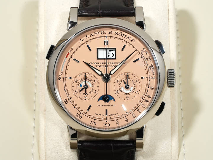 A.ランゲ＆ゾーネ ダトグラフ パーペチュアル トゥールビヨン Ref.740.056FE ホワイトゴールド ピンクゴールド文字盤 中古 ixmh62sg