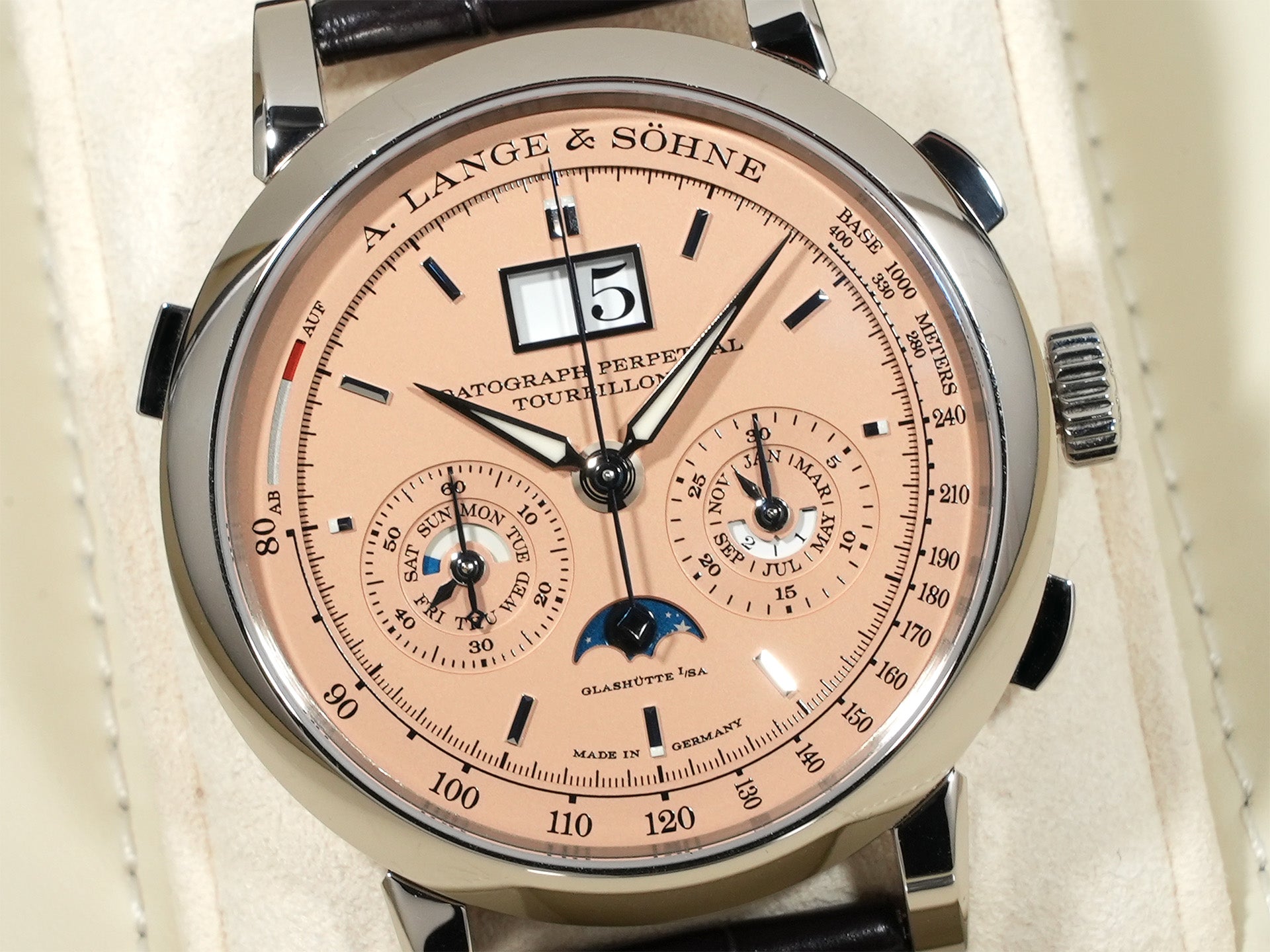 A.ランゲ＆ゾーネ ダトグラフ パーペチュアル トゥールビヨン Ref.740.056FE ホワイトゴールド ピンクゴールド文字盤 中古 ixmh62sg