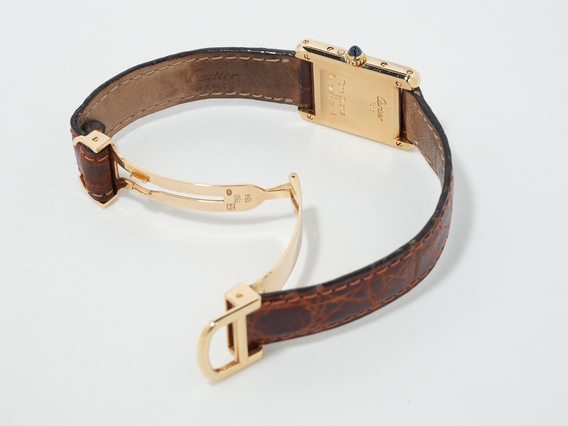 カルティエ タンク ルイ カルティエ ムーンフェイズ Ref.W1500851 イエローゴールド シルバー文字盤 中古 svfkht2q