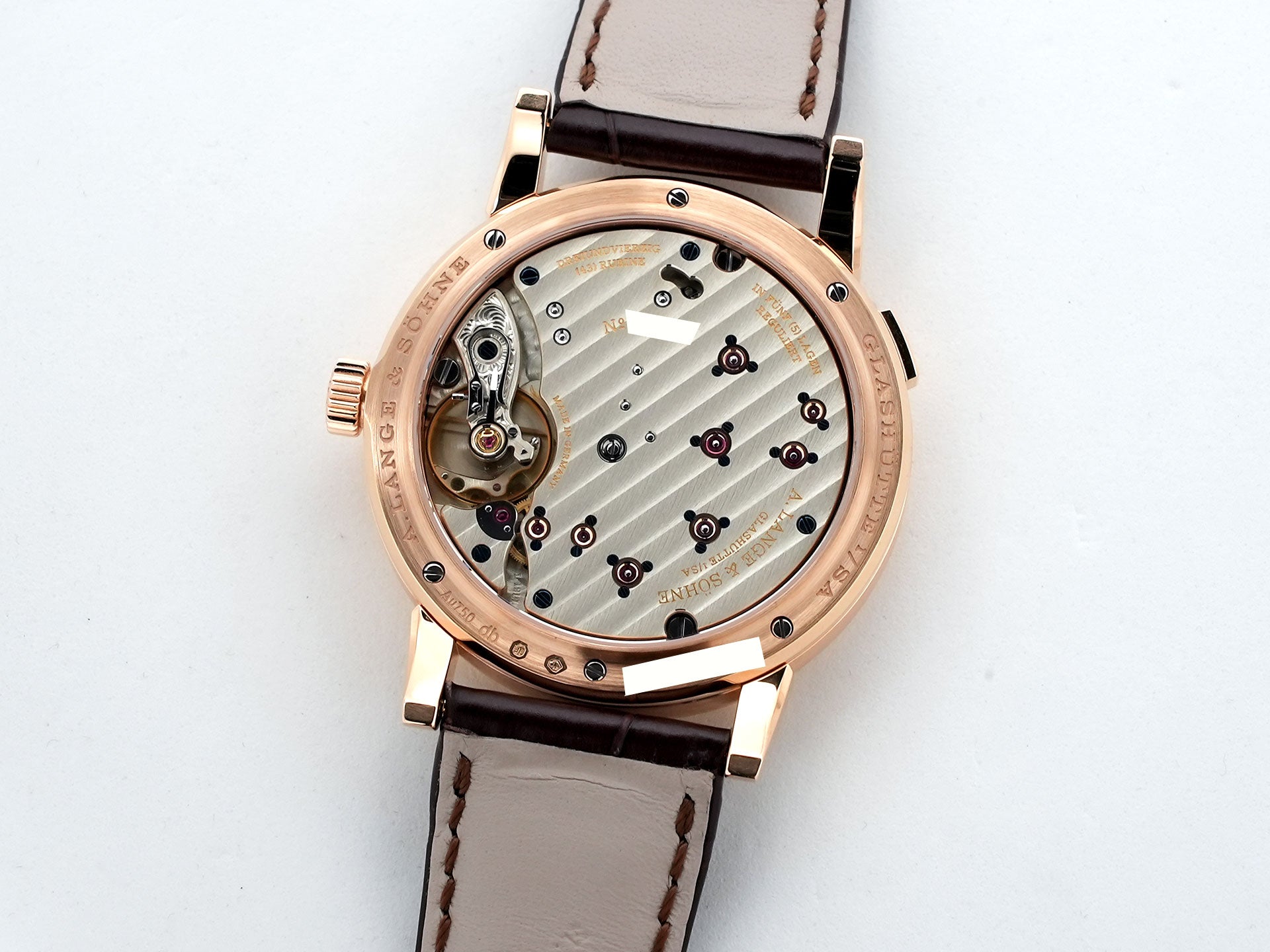 A.ランゲ＆ゾーネ ランゲ1 Ref.191.032 ピンクゴールド シルバー文字盤 中古 me4xur6d