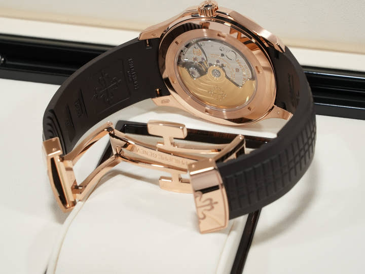 パテックフィリップ アクアノート Ref.5167R-001 ローズゴールド ブラウン文字盤 美品 xavpfwef