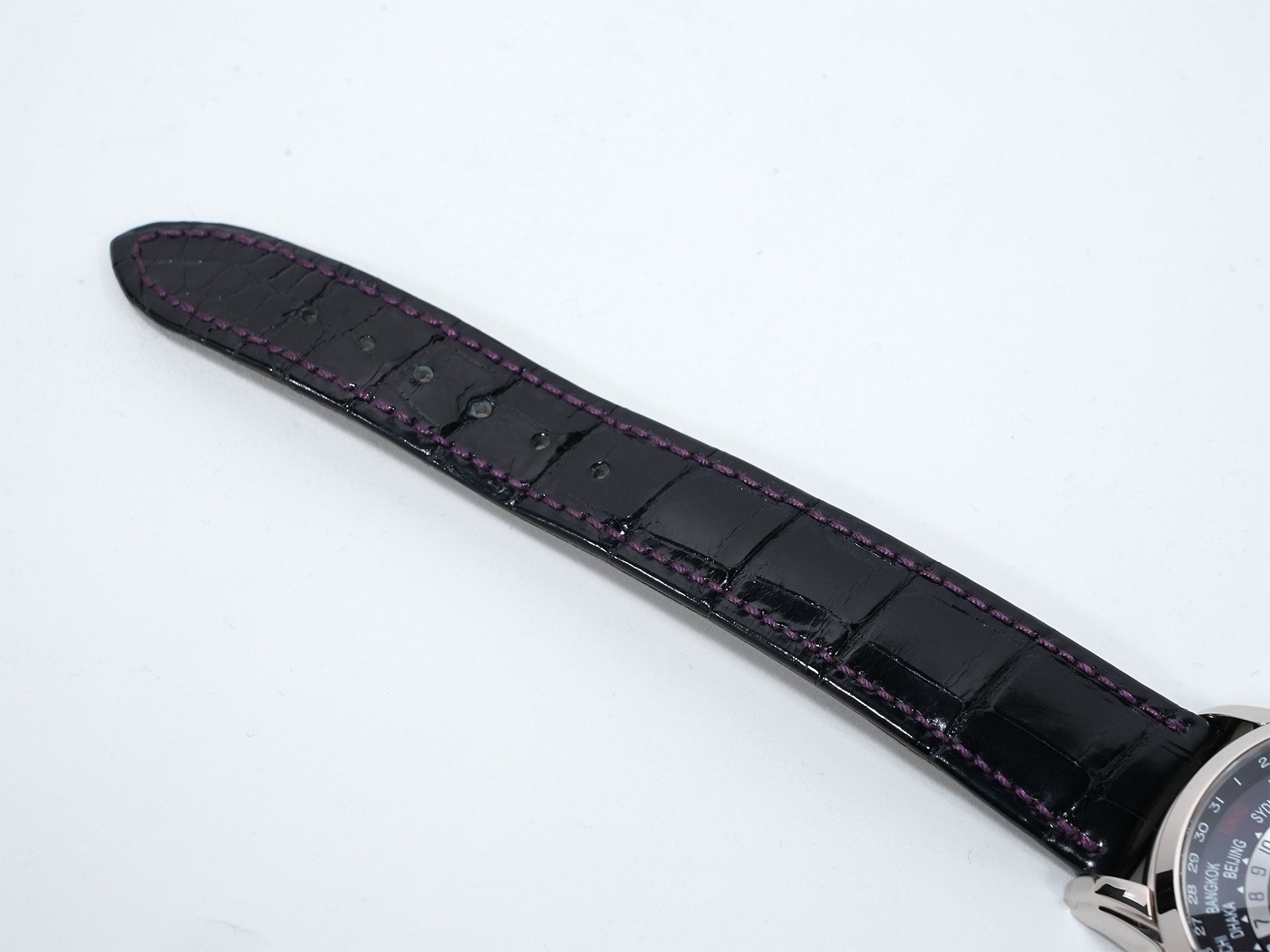 パテックフィリップ コンプリケーション ワールドタイム デイト Ref.5330G-010 ホワイトゴールド パープル文字盤 美品 b5st3ehs