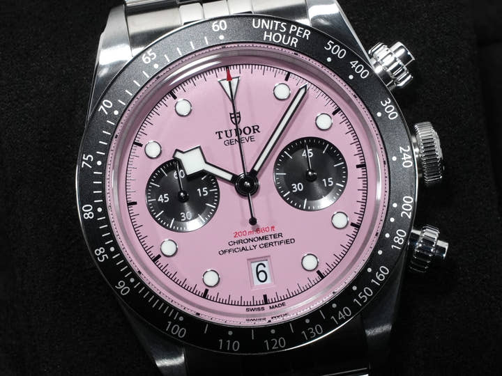 Tudor Black Bay Chrono Ref. 79360N Stainless Steel Pink Dial Excellent Condition 5htbhxcf