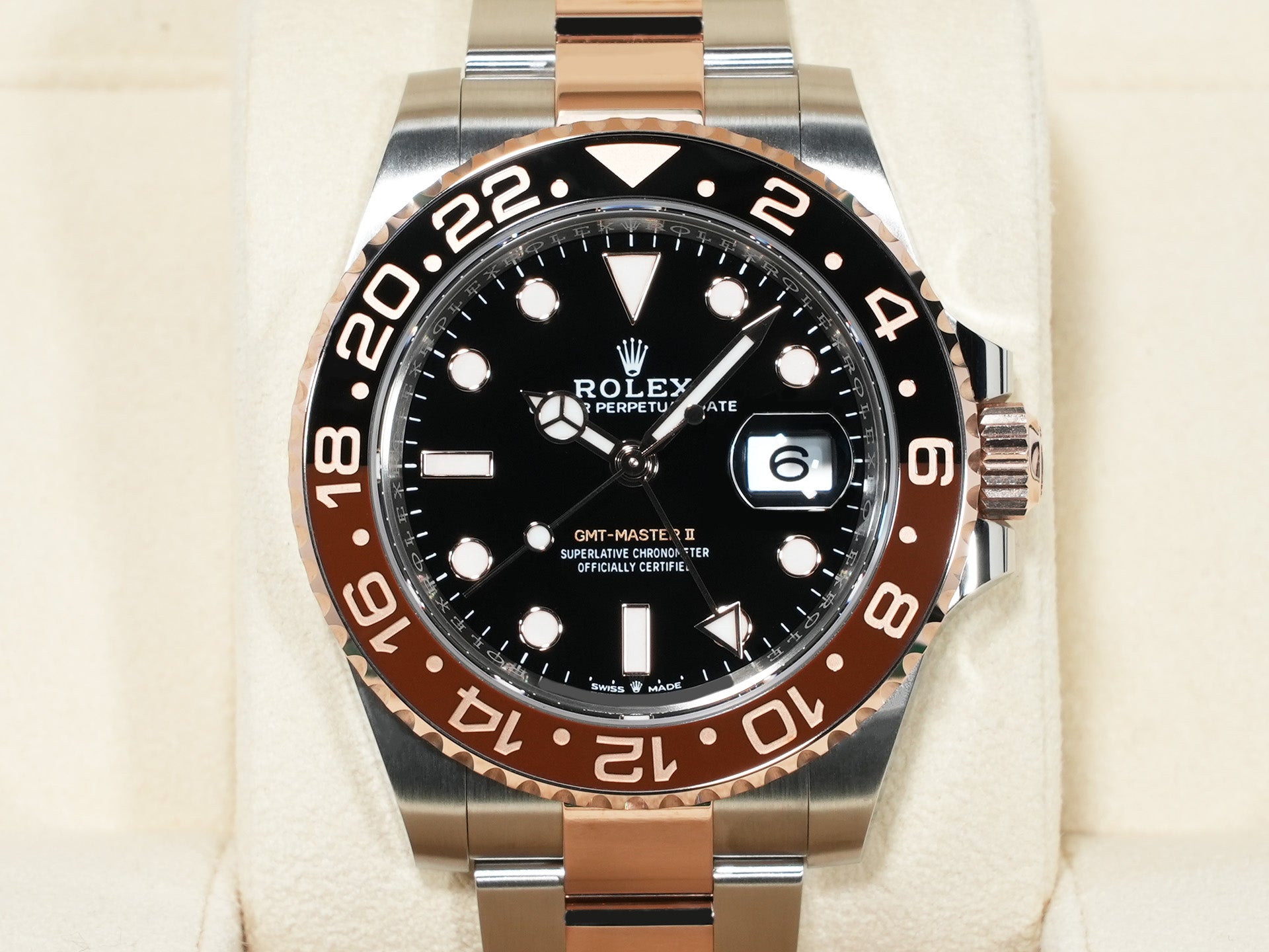 Rolex GMT-Master II Ref. 126711CHNR Stainless Steel/Everose Gold Black Dial Oyster Bracelet Unused ghncjrn9