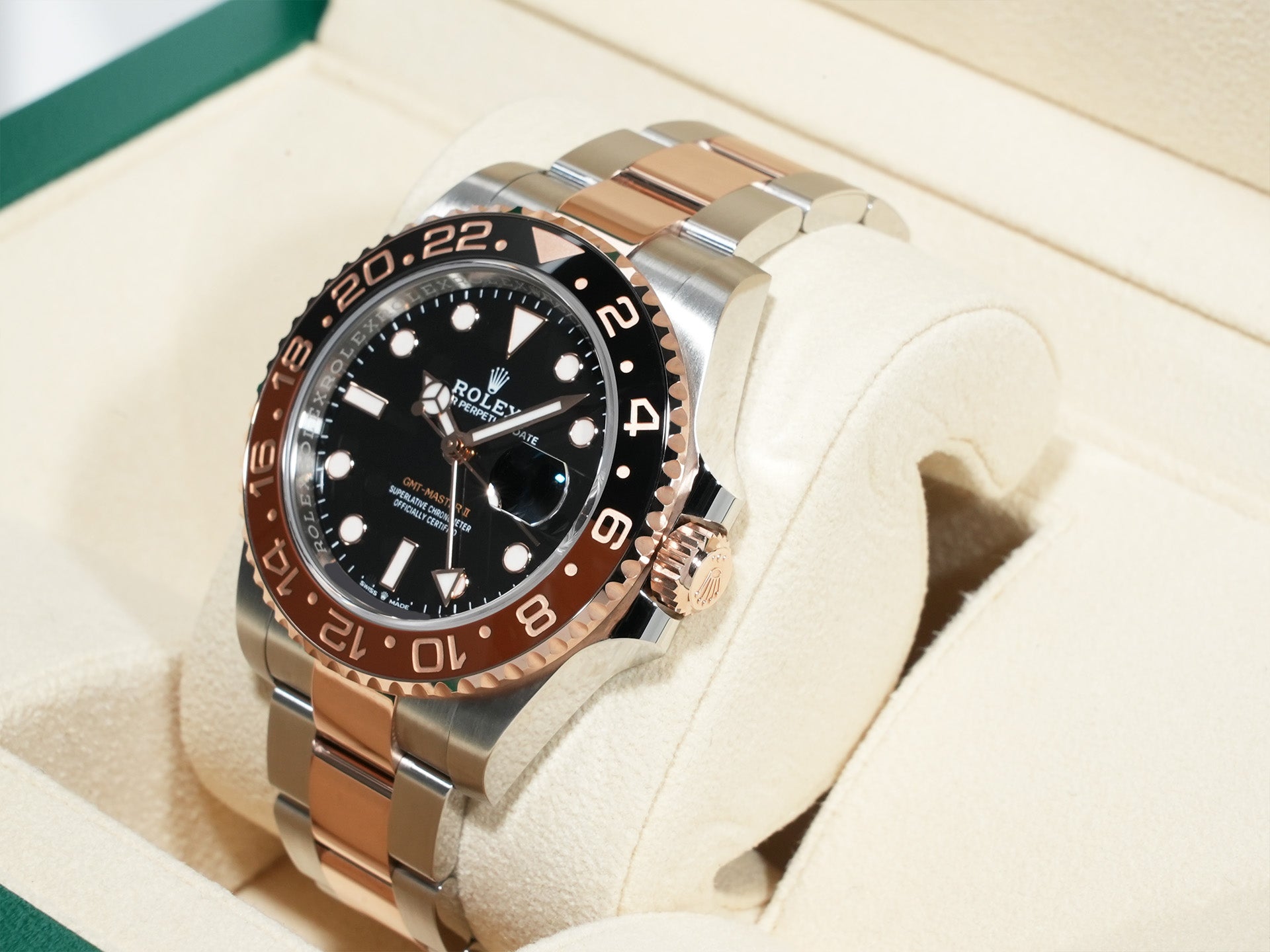Rolex GMT-Master II Ref. 126711CHNR Stainless Steel/Everose Gold Black Dial Oyster Bracelet Unused ghncjrn9