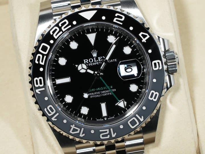 ロレックス GMTマスターII Ref.126710GRNR ステンレススチール ブラック文字盤 ジュビリーブレスレット 未使用 qebvicns