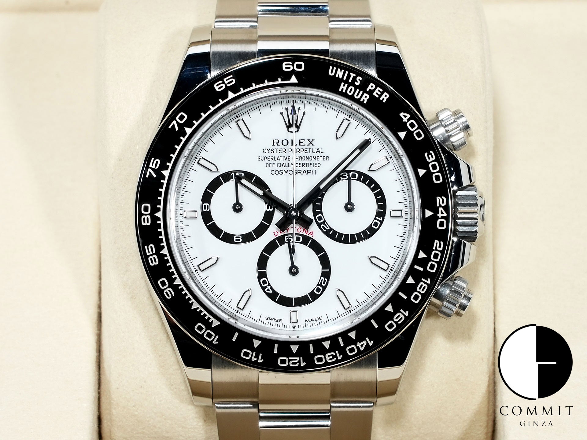 ロレックス デイトナ Ref.126500LN ステンレススチール ホワイト文字盤 美中古 3nu5bid6