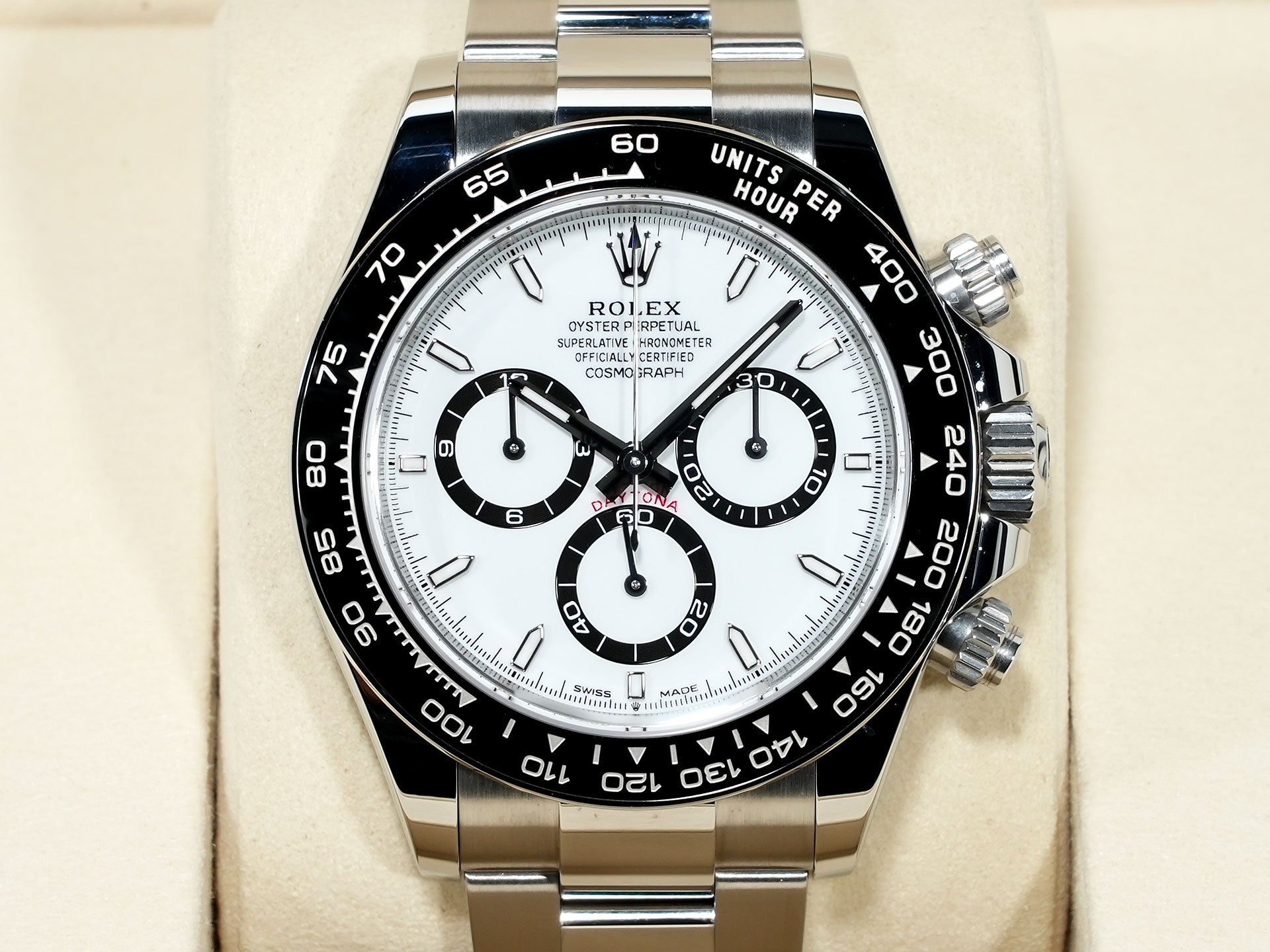 ロレックス デイトナ Ref.126500LN ステンレススチール ホワイト文字盤 美中古 3nu5bid6