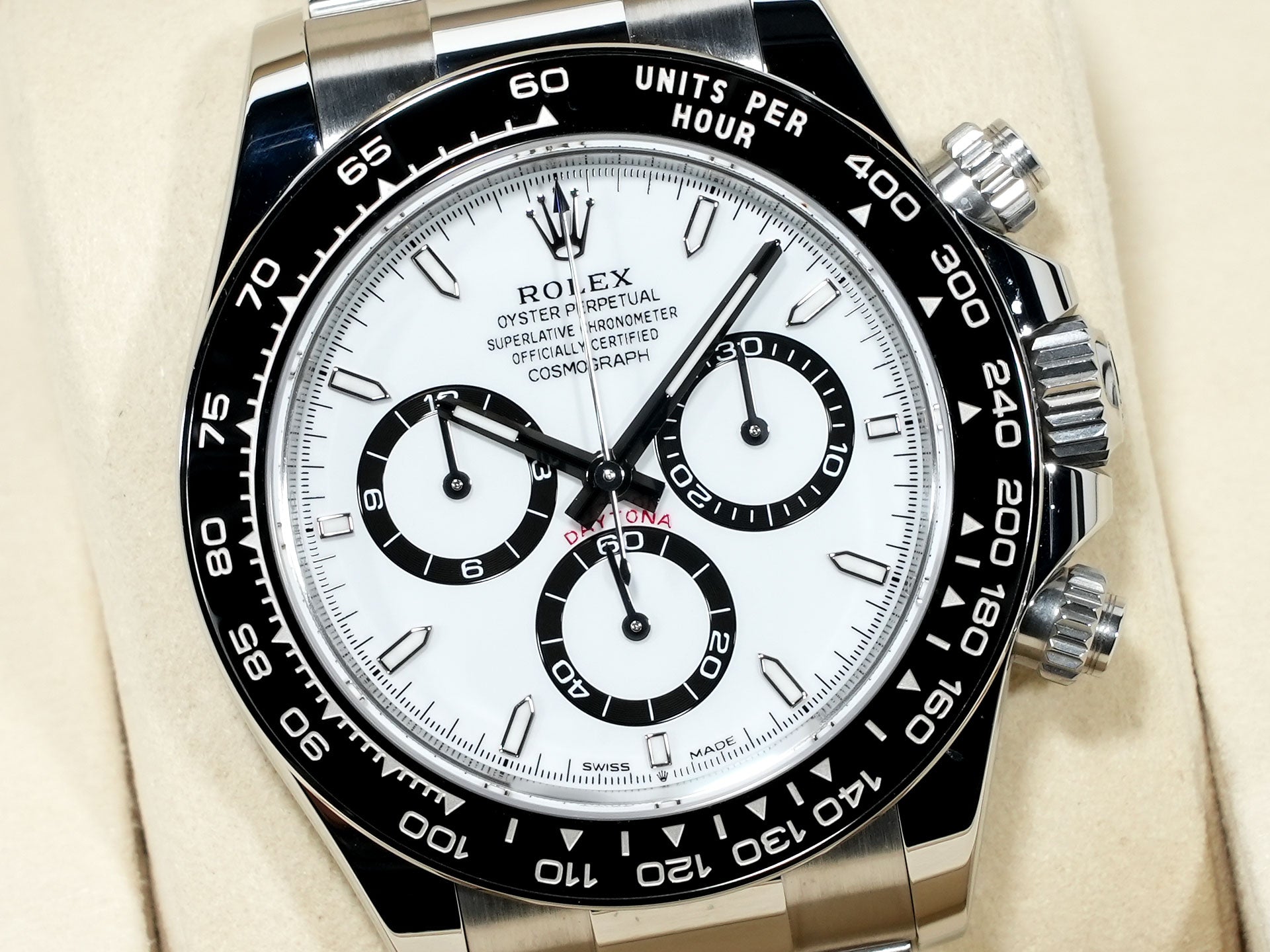 ロレックス デイトナ Ref.126500LN ステンレススチール ホワイト文字盤 美中古 3nu5bid6