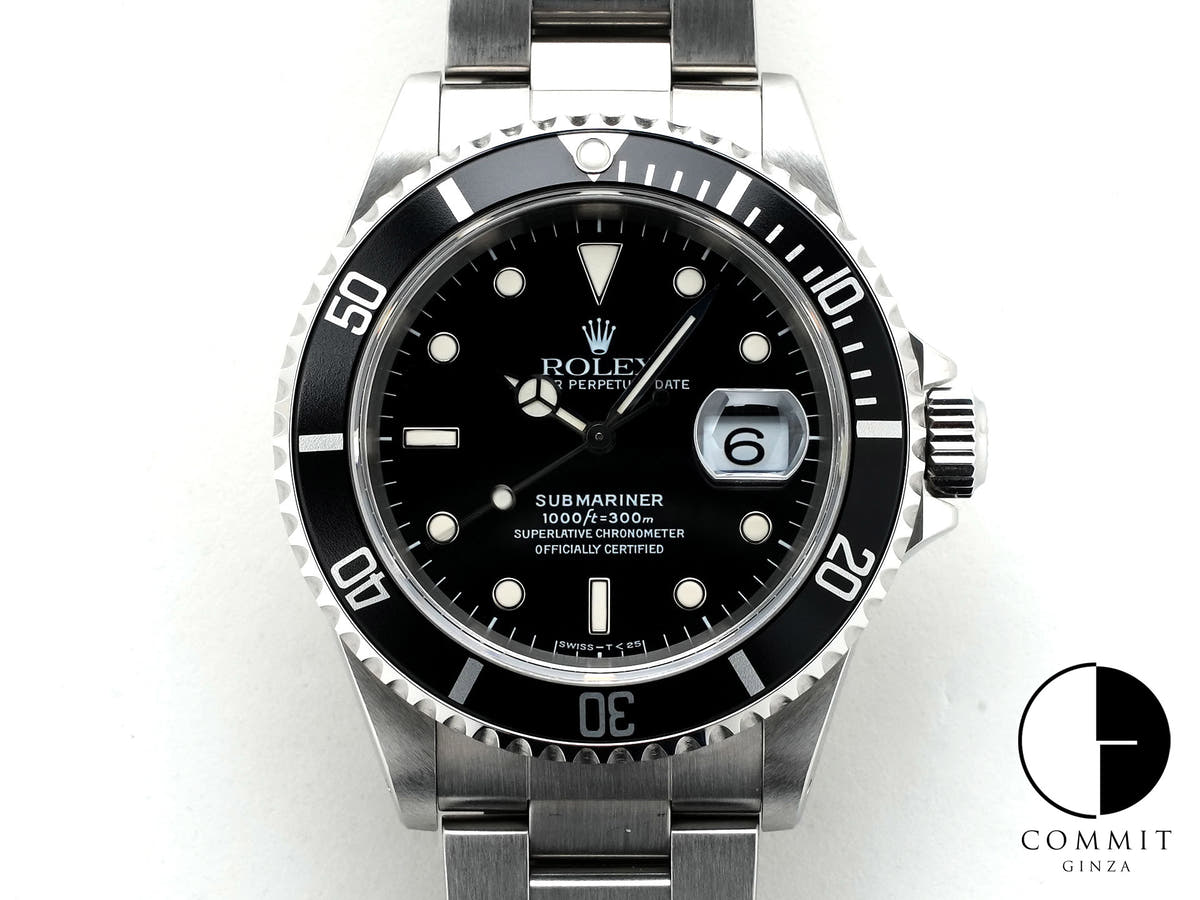 Rolex Submariner Date Ref. 16610 Stainless Steel Black Dial Pre-owned 3b89xfqv