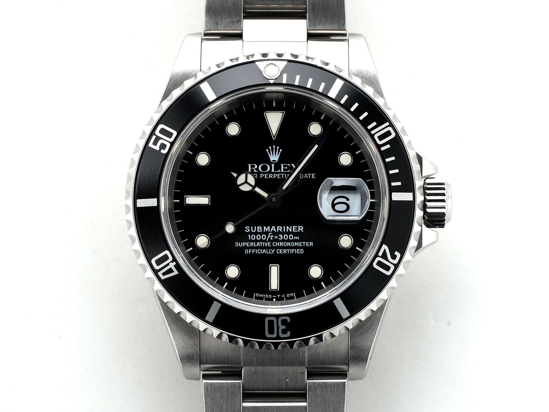 Rolex Submariner Date Ref. 16610 Stainless Steel Black Dial Pre-owned 3b89xfqv