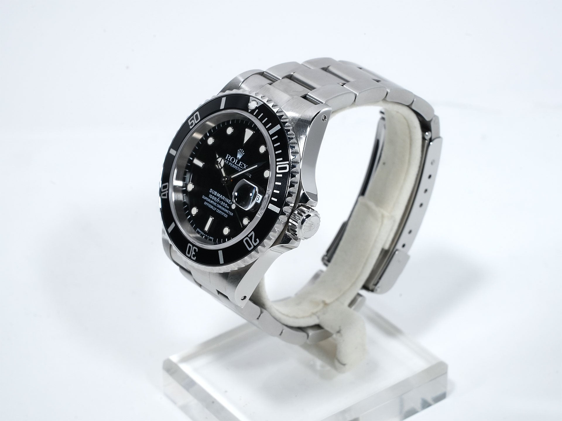 Rolex Submariner Date Ref. 16610 Stainless Steel Black Dial Pre-owned 3b89xfqv