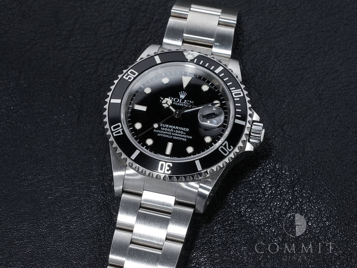 Rolex Submariner Date Ref. 16610 Stainless Steel Black Dial Pre-owned 3b89xfqv
