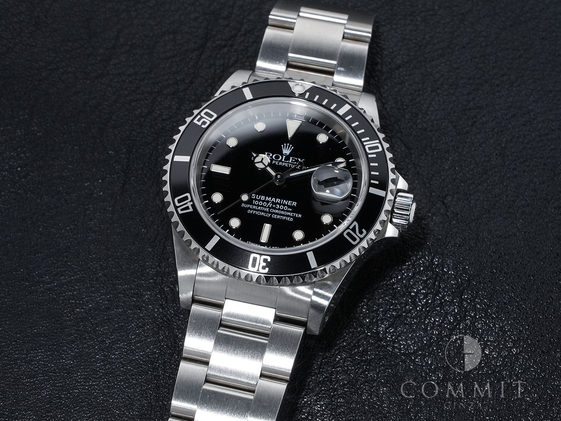 Rolex Submariner Date Ref. 16610 Stainless Steel Black Dial Pre-owned 3b89xfqv
