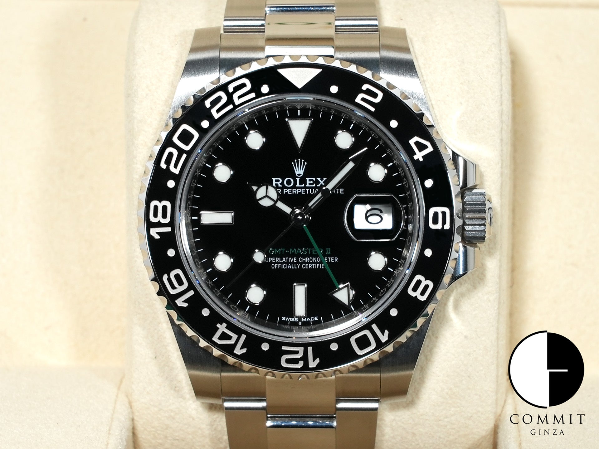 ロレックス GMTマスターII Ref.116710LN ステンレススチール ブラック文字盤 オイスターブレスレット 未使用 vkd8m5xy