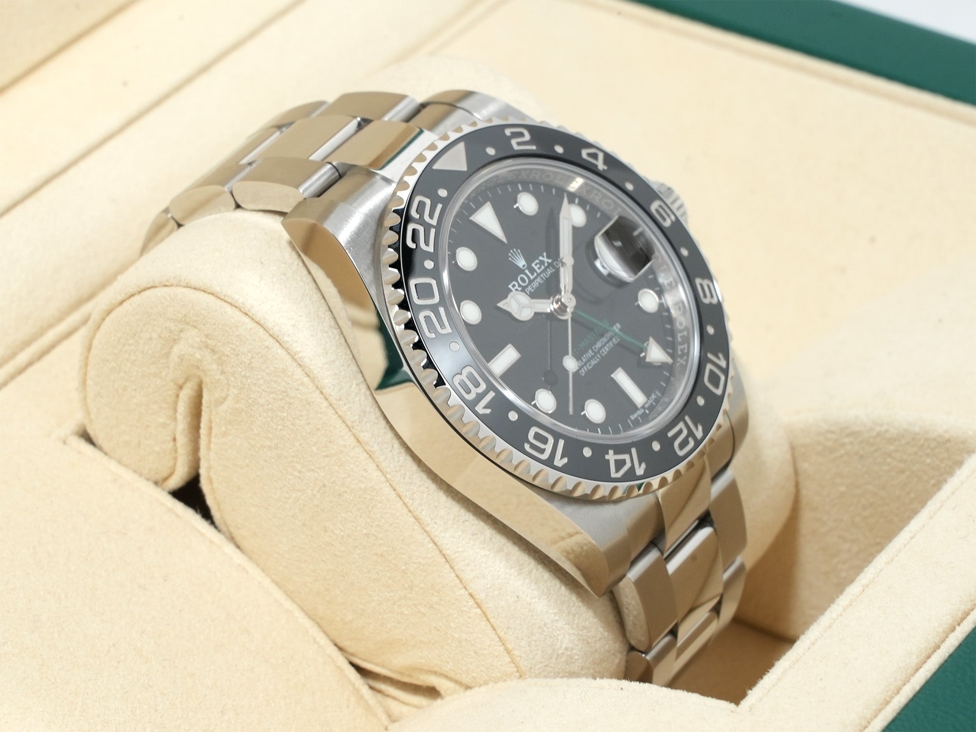 ロレックス GMTマスターII Ref.116710LN ステンレススチール ブラック文字盤 オイスターブレスレット 未使用 vkd8m5xy