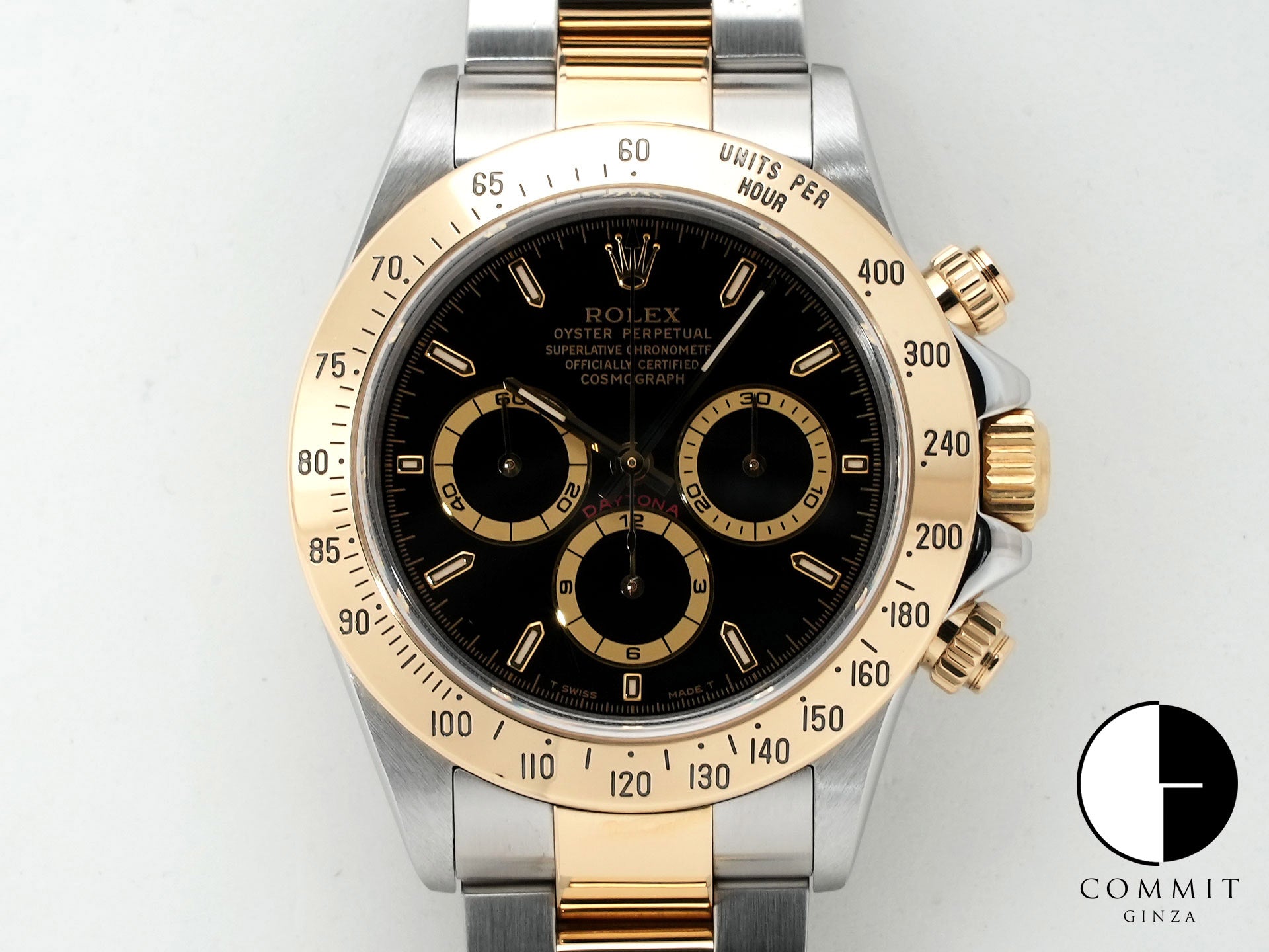 ロレックス デイトナ エルプリメロ Ref.16523 ステンレススチール/イエローゴールド ブラック文字盤 中古 h7sydsgt