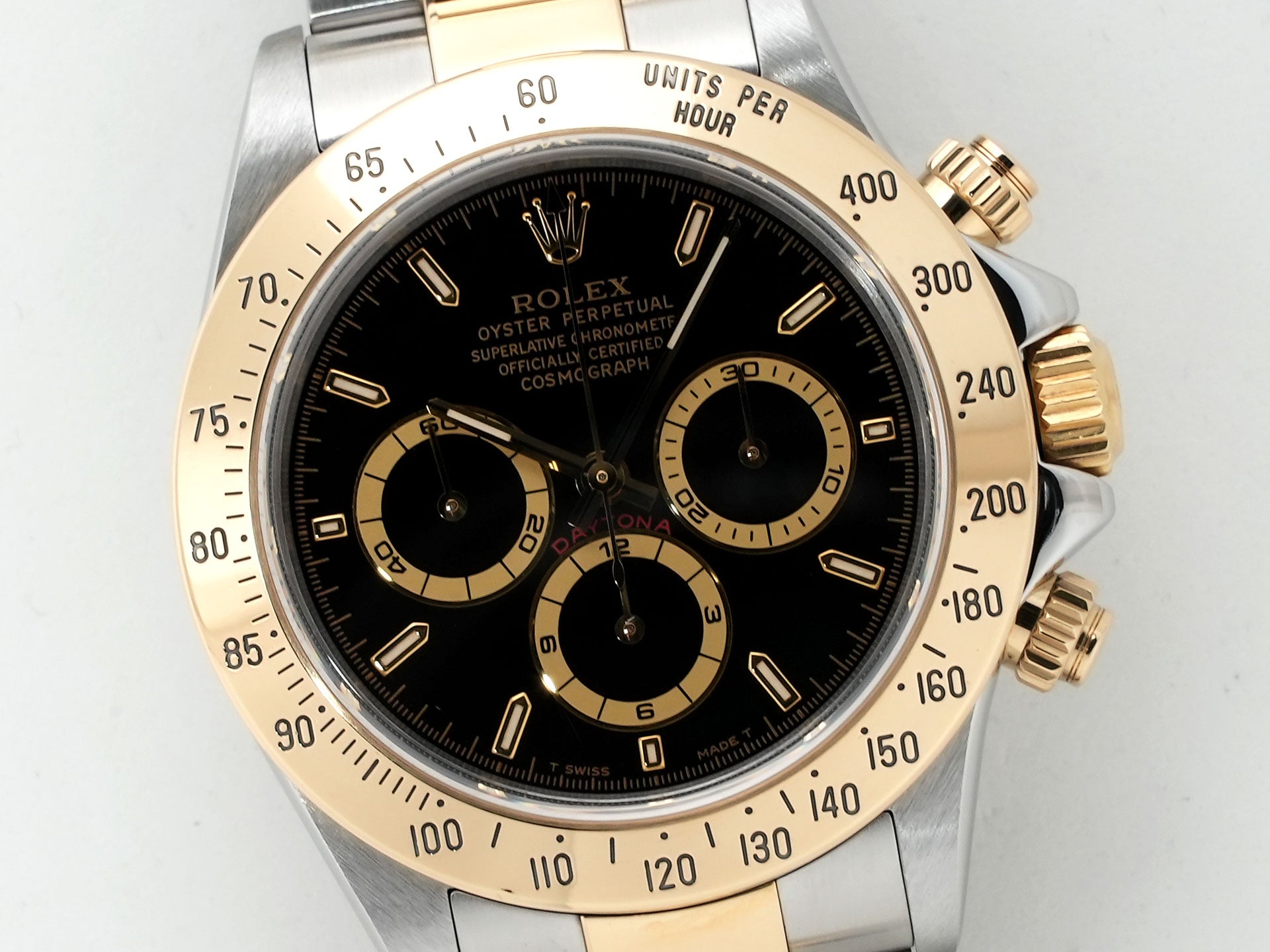 ロレックス デイトナ エルプリメロ Ref.16523 ステンレススチール/イエローゴールド ブラック文字盤 中古 h7sydsgt