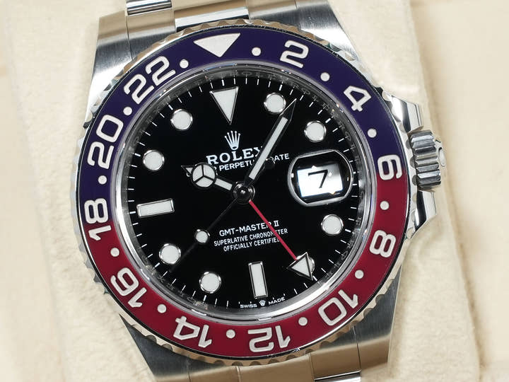 Pre-owned Rolex GMT-Master II Ref. 126710BLRO Stainless Steel Black Dial Oyster Bracelet qgidu4zu