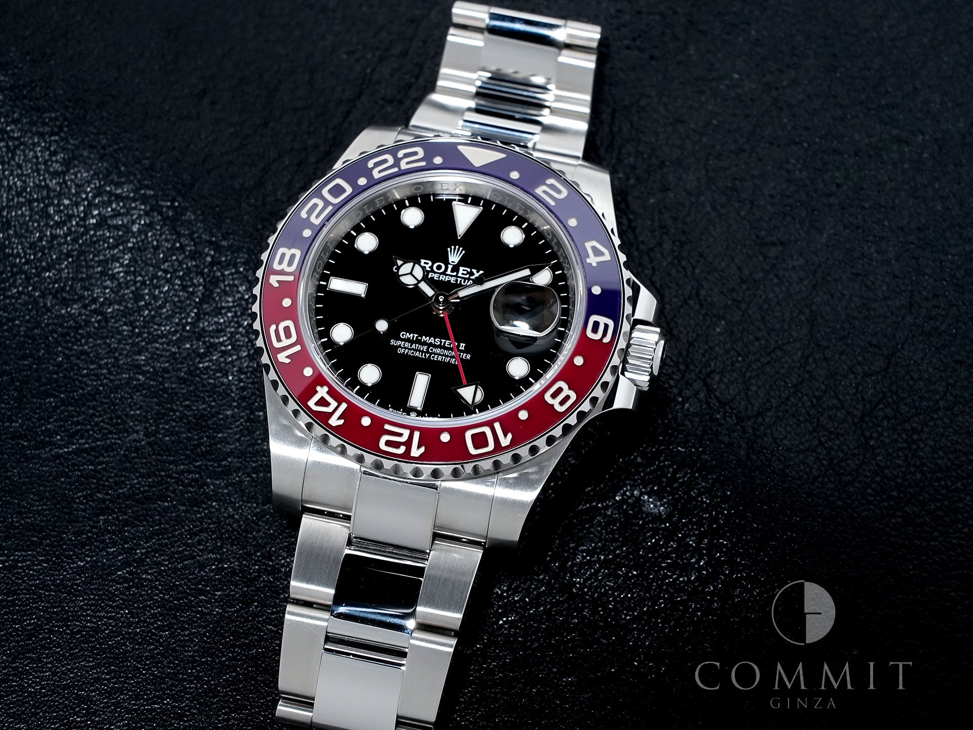Pre-owned Rolex GMT-Master II Ref. 126710BLRO Stainless Steel Black Dial Oyster Bracelet qgidu4zu