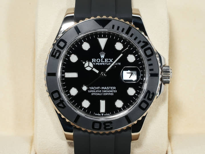 ロレックス ヨットマスター42 Ref.226659 ホワイトゴールド ブラック文字盤 美中古 v9wasj6j