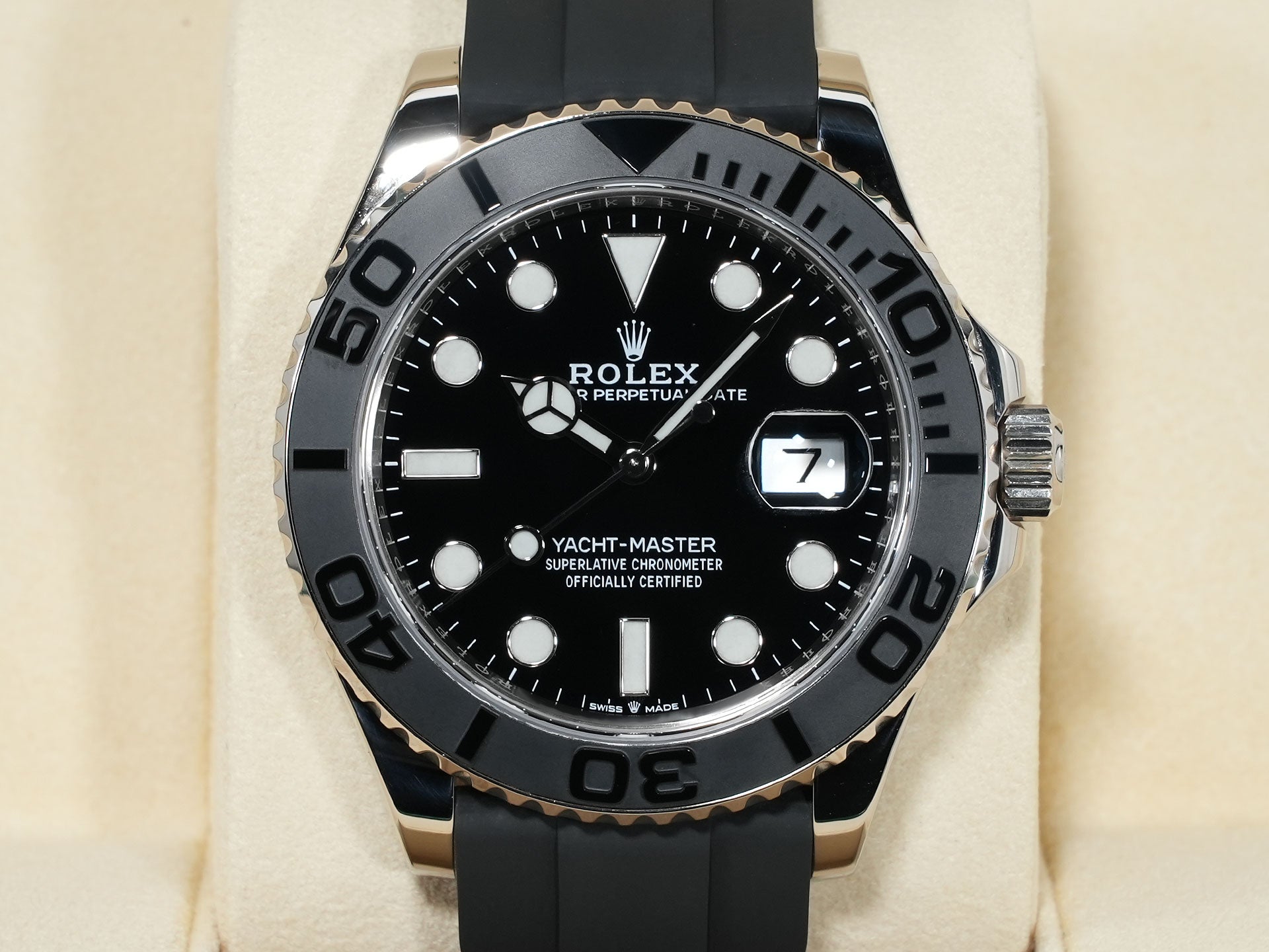 ロレックス ヨットマスター42 Ref.226659 ホワイトゴールド ブラック文字盤 美中古 v9wasj6j