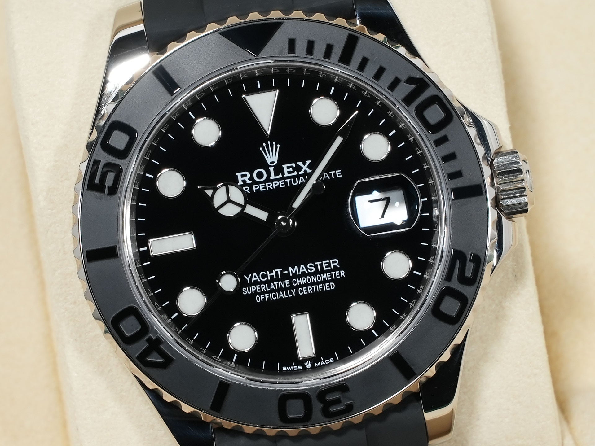 ロレックス ヨットマスター42 Ref.226659 ホワイトゴールド ブラック文字盤 美中古 v9wasj6j