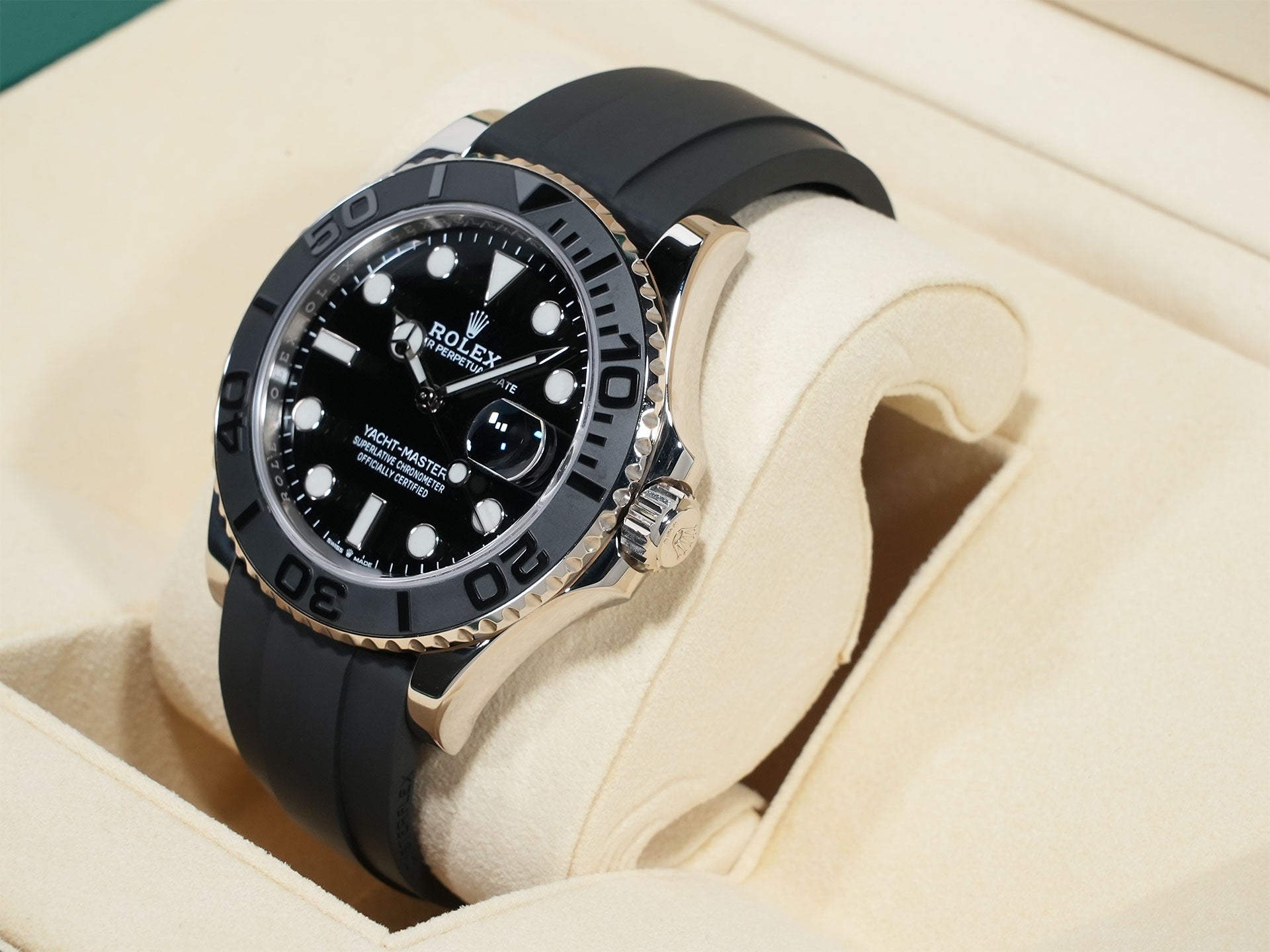 ロレックス ヨットマスター42 Ref.226659 ホワイトゴールド ブラック文字盤 美中古 v9wasj6j