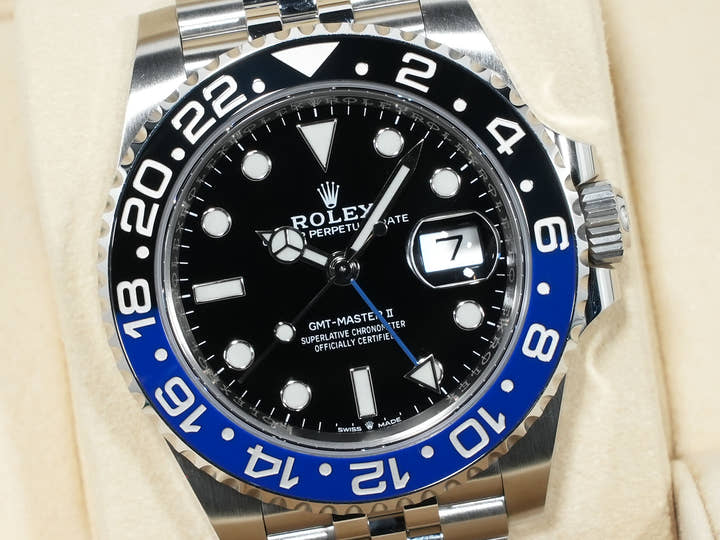 Pre-owned Rolex GMT-Master II Ref. 126710BLNR Stainless Steel with Black Dial and Jubilee Bracelet (v2yab9wj)